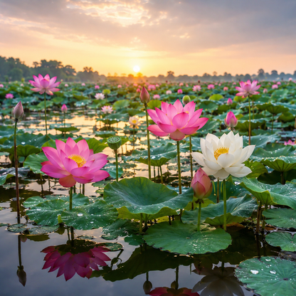 Premium Lotus Seeds | Live Lotus Flower Seeds for Planting ( 50p)