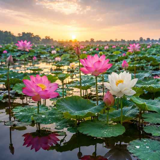 Premium Lotus Seeds | Live Lotus Flower Seeds for Planting ( 50p)
